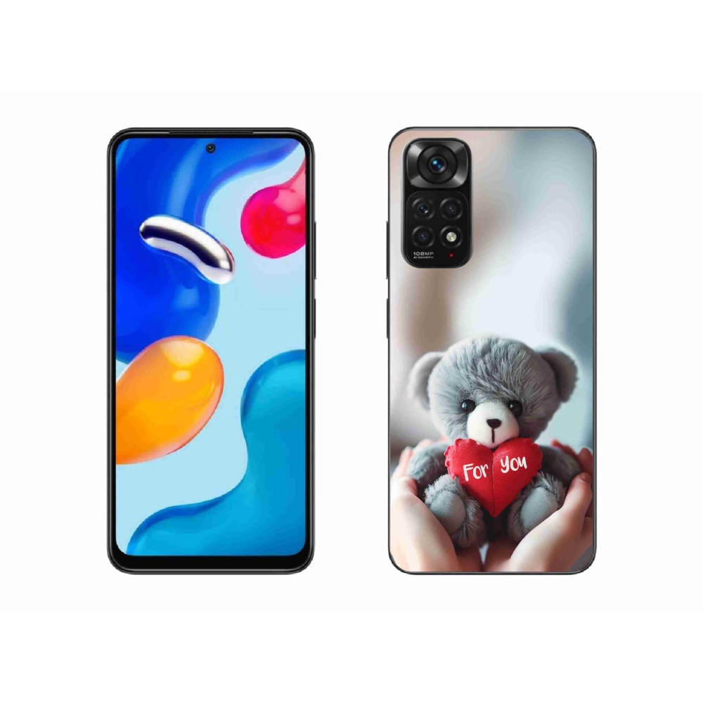 Gelový kryt mmCase na Xiaomi Redmi Note 11S 4G - medvídek pro zamilované