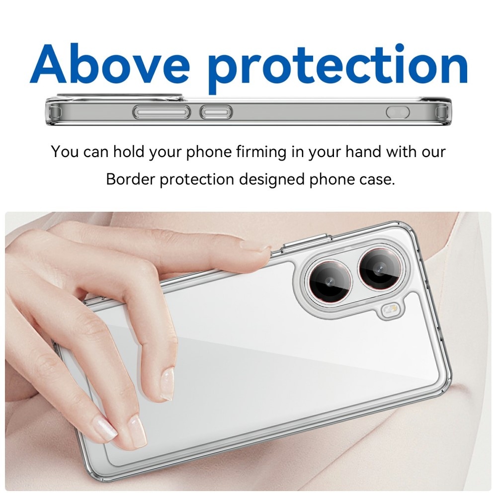 Gelový obal s pevnými zády na Xiaomi Poco X7 Pro 5G - průhledný