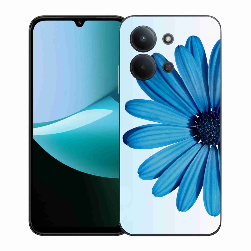 Gelový kryt mmCase na Xiaomi Redmi 15C 4G (171mm)/Poco C85 4G (171mm) - modrá kopretina