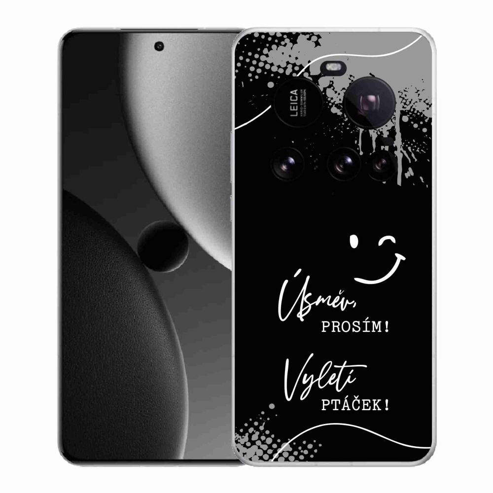 Gelový kryt mmCase na Xiaomi 15 Ultra - vtipný text 4 černé pozadí