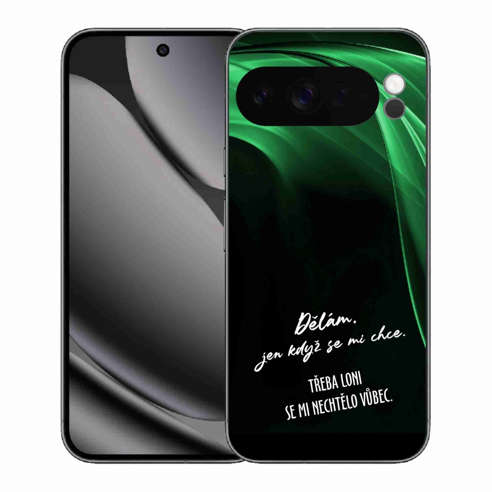 Gelový kryt mmCase na Google Pixel 10 Pro XL - vtipný text 12 černé pozadí