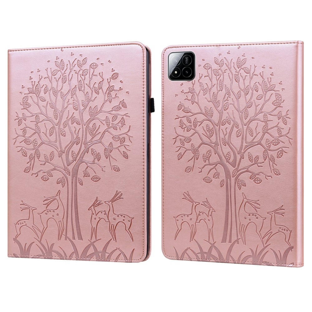 Tree zavírací pouzdro na tablet Xiaomi Pad 7/7 Pro - růžovozlaté
