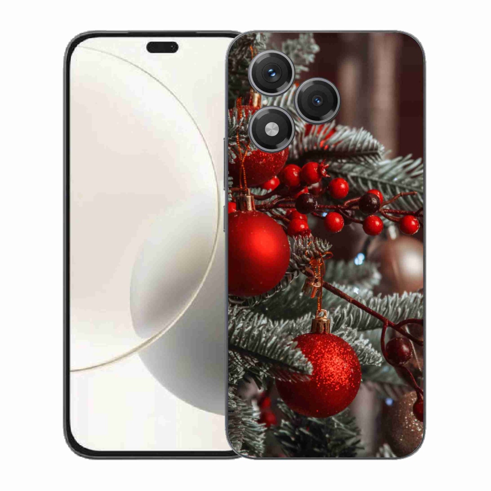 Gelový kryt mmCase na Honor 400 Lite - vánoční ozdoby 2