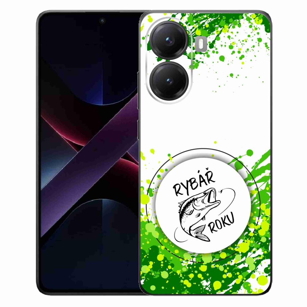 Gelový kryt mmCase na Xiaomi Poco X7 Pro 5G - rybář roku bílé pozadí