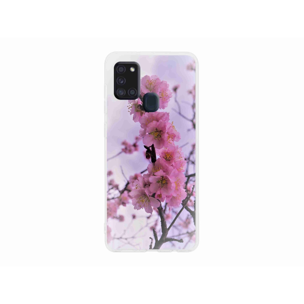 Gelový kryt mmCase na Samsung Galaxy A21s - květiny 7