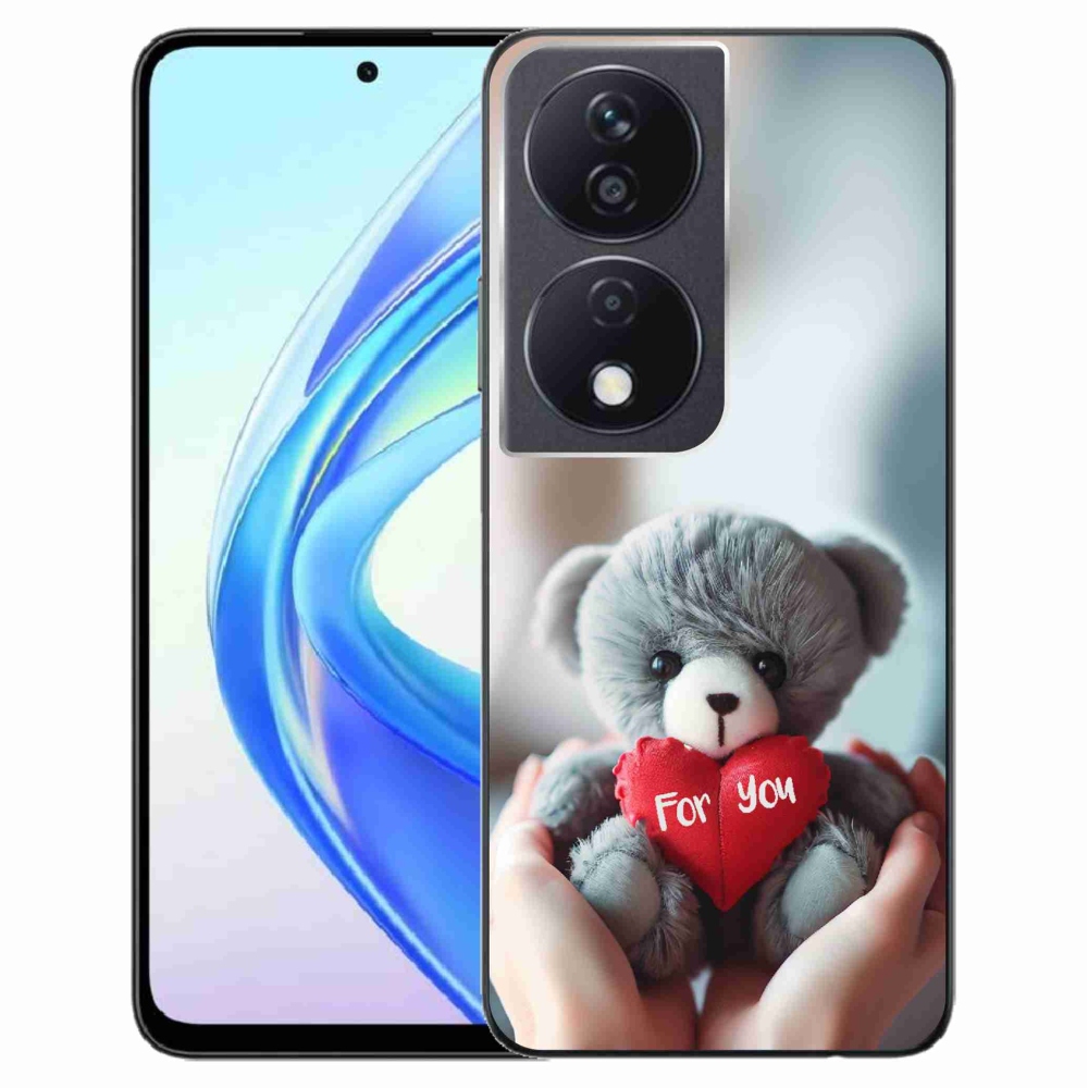 Gelový kryt mmCase na Honor X7b/Honor 90 Smart - medvídek pro zamilované