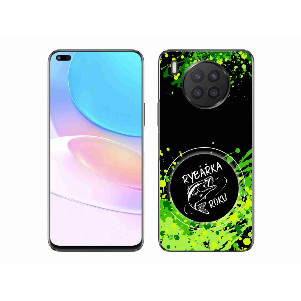 Gelový kryt mmCase na Honor 50 Lite - rybářka roku černé pozadí