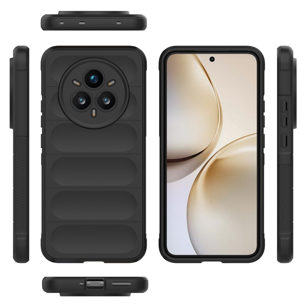 Rugg odolný gelový obal na Realme 14 Pro+ 5G - černý