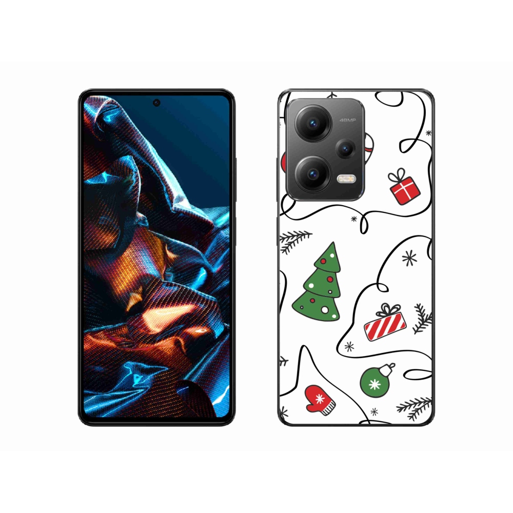 Gelový kryt mmCase na Xiaomi Redmi Note 12 Pro 5G - vánoční motivy
