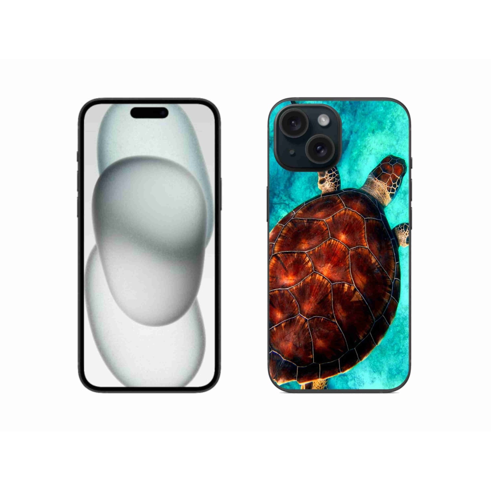 Gelový kryt mmCase na iPhone 15 - želva