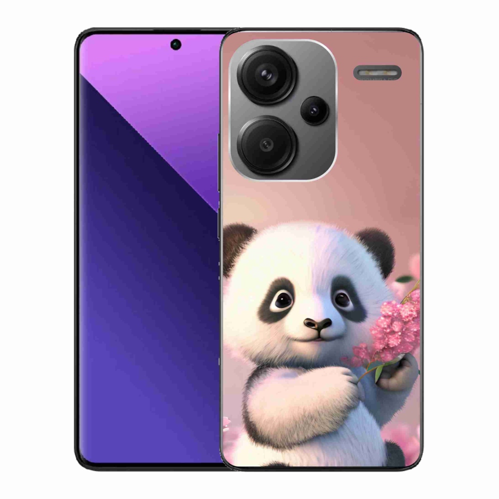 Gelový kryt mmCase na Xiaomi Redmi Note 13 Pro+ 5G - roztomilá panda