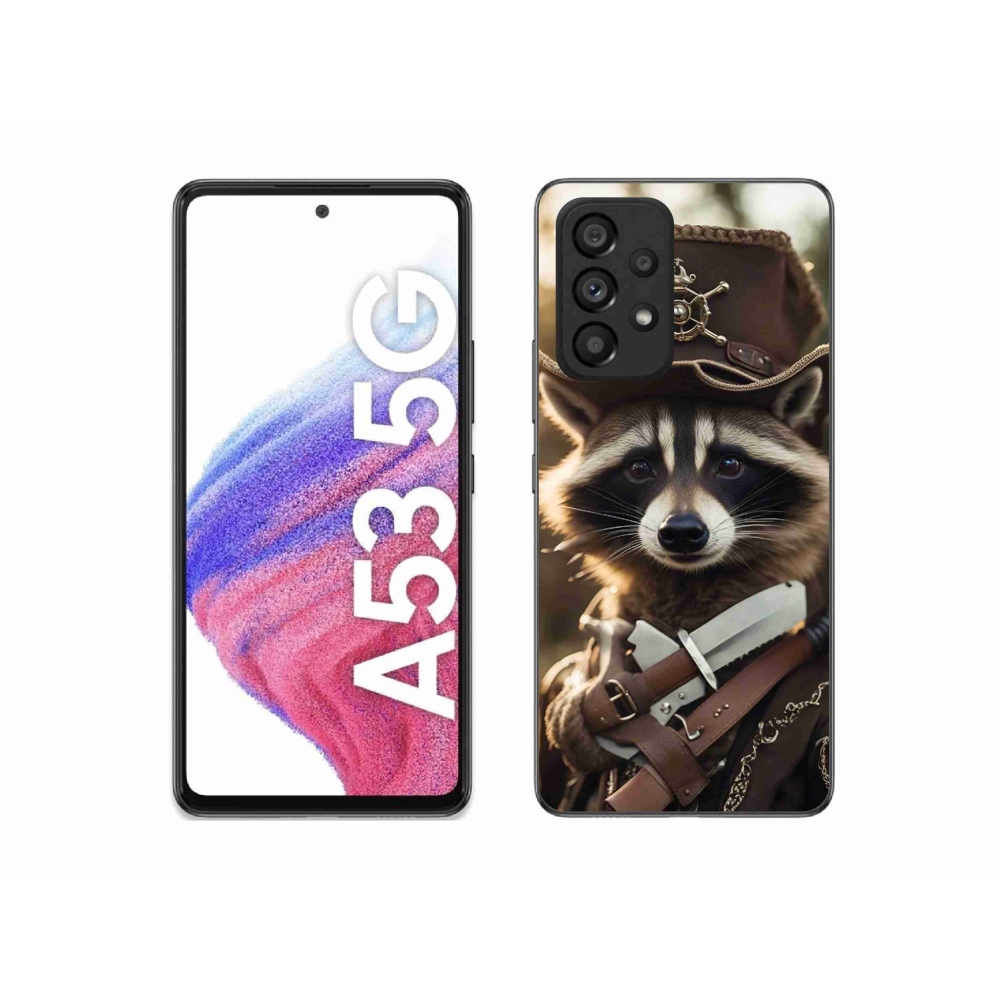 Gelový kryt mmCase na Samsung Galaxy A53 5G - mýval v uniformě