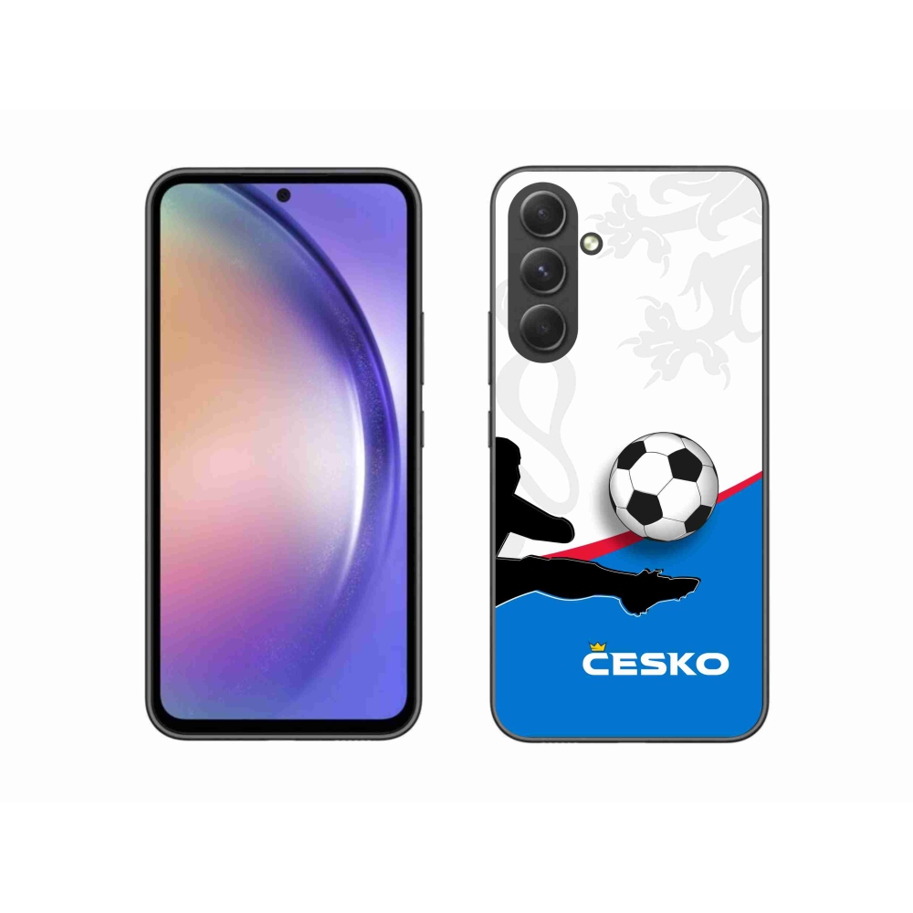 Gelový kryt mmCase na Samsung Galaxy A54 5G - fotbal Česko 3