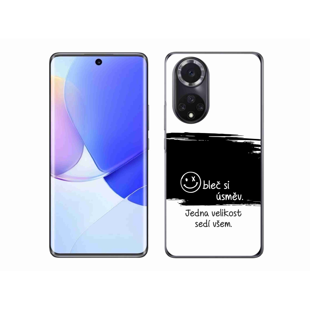 Gelový kryt mmCase na Huawei Nova 9 - vtipný text 8 černobílé pozadí