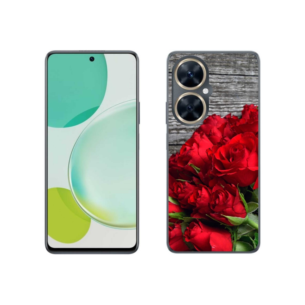 Gelový kryt mmCase na Huawei Nova 11i - červené růže