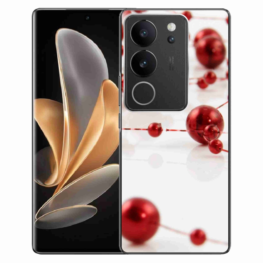 Gelový kryt mmCase na Vivo V29 5G - vánoční řetěz