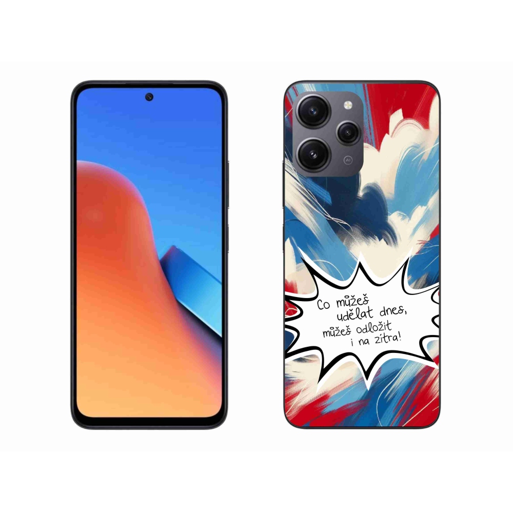 Gelový kryt mmCase na Xiaomi Redmi 12 - vtipný text 9 bílé pozadí