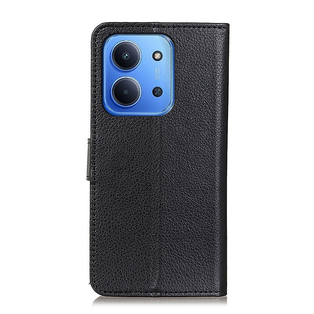 Litchie knížkové pouzdro na Xiaomi Redmi 15C 4G/5G (173mm) - černé