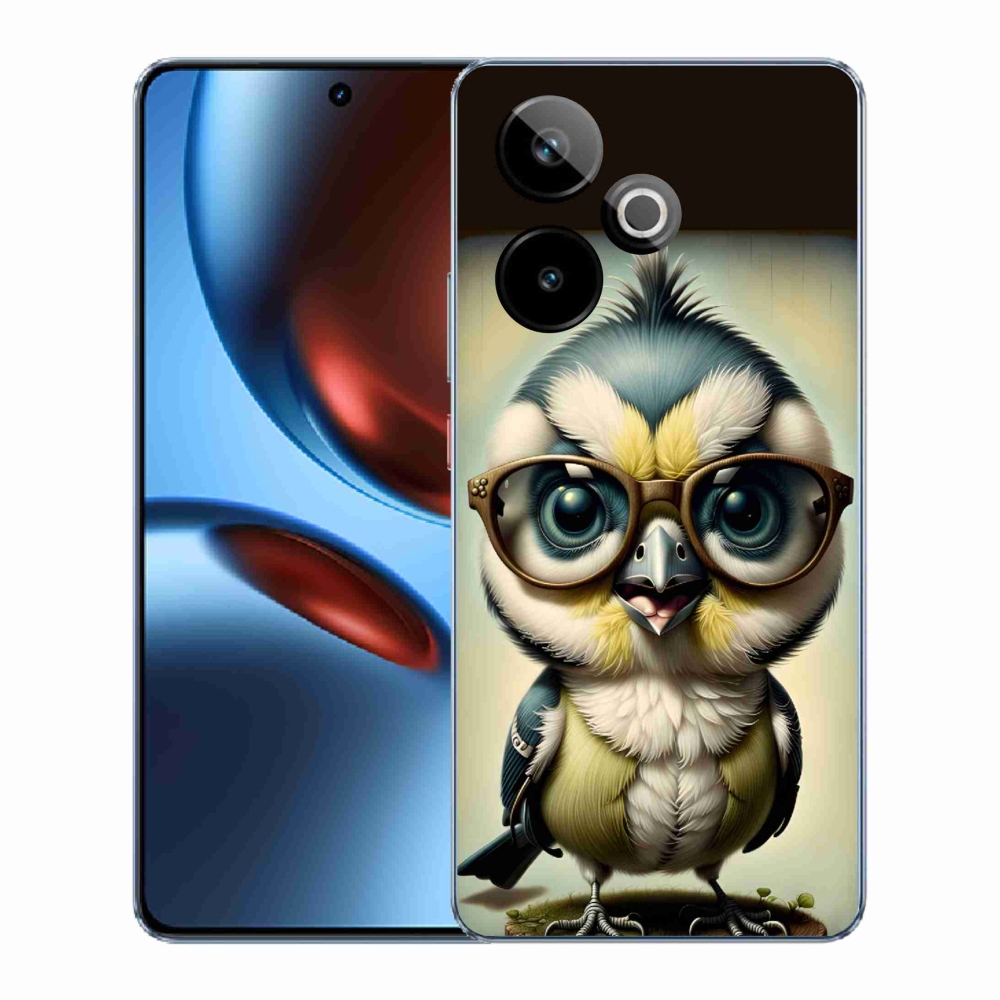 Gelový kryt mmCase na Realme GT 7 5G/GT 7T 5G - mládě s brýlemi