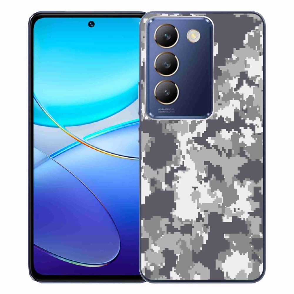 Gelový kryt mmCase na Vivo V40 SE 4G/5G - maskáčový vzor 2