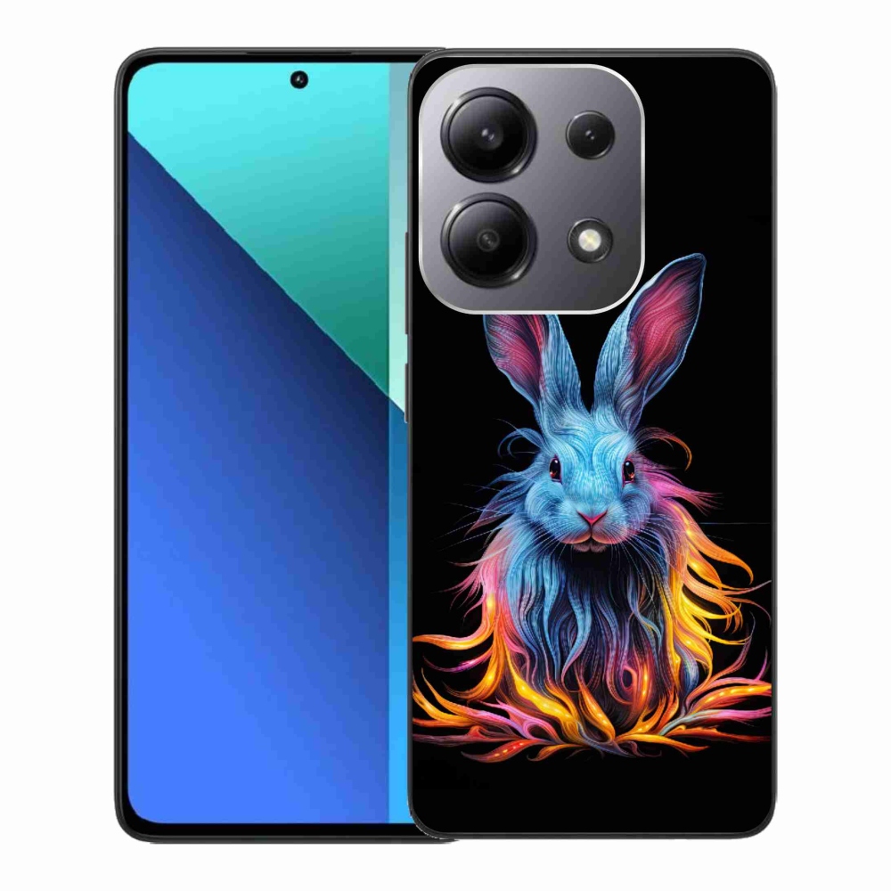Gelový kryt mmCase na Xiaomi Redmi Note 13 - abstraktní zajíc