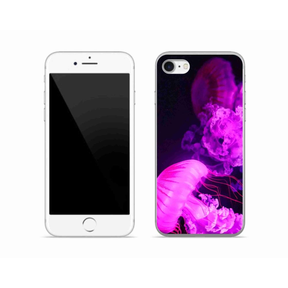 Gelový kryt mmCase na iPhone SE (2020) - medúza 1