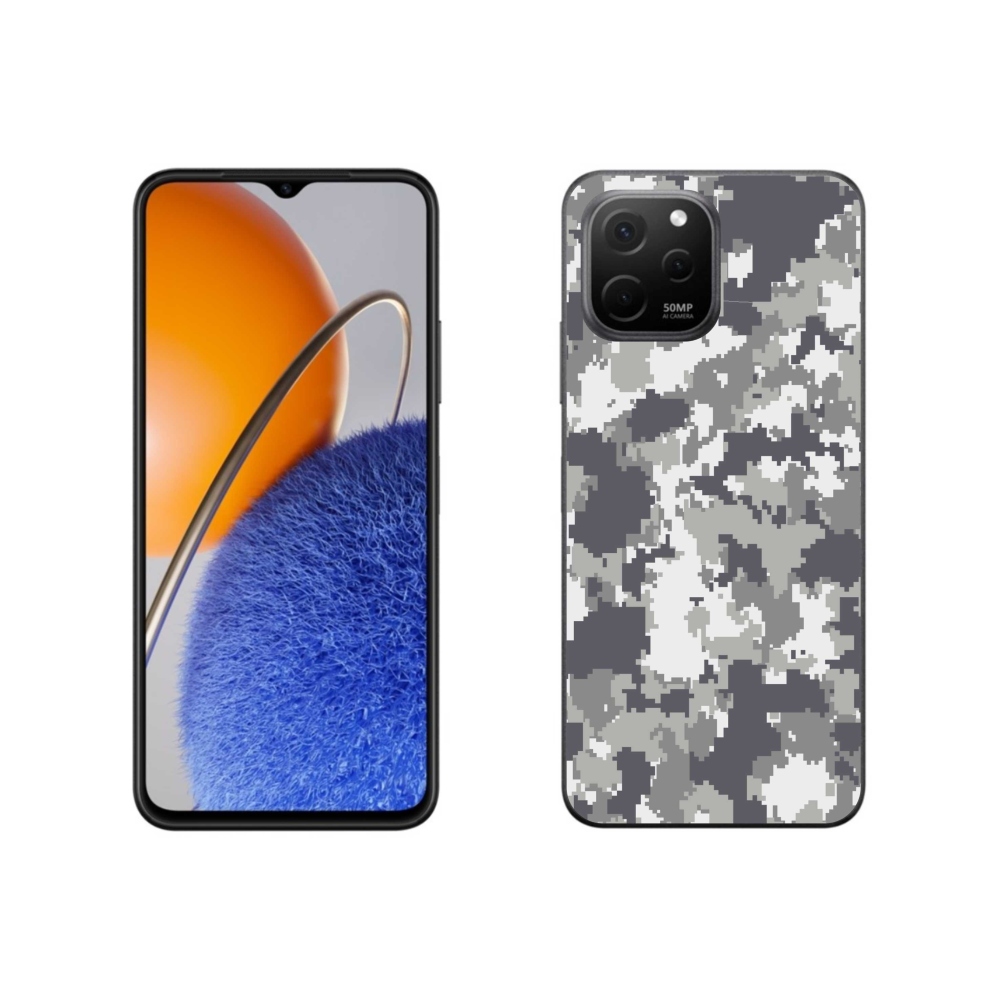 Gelový kryt mmCase na Huawei Nova Y61 - maskáčový vzor 2