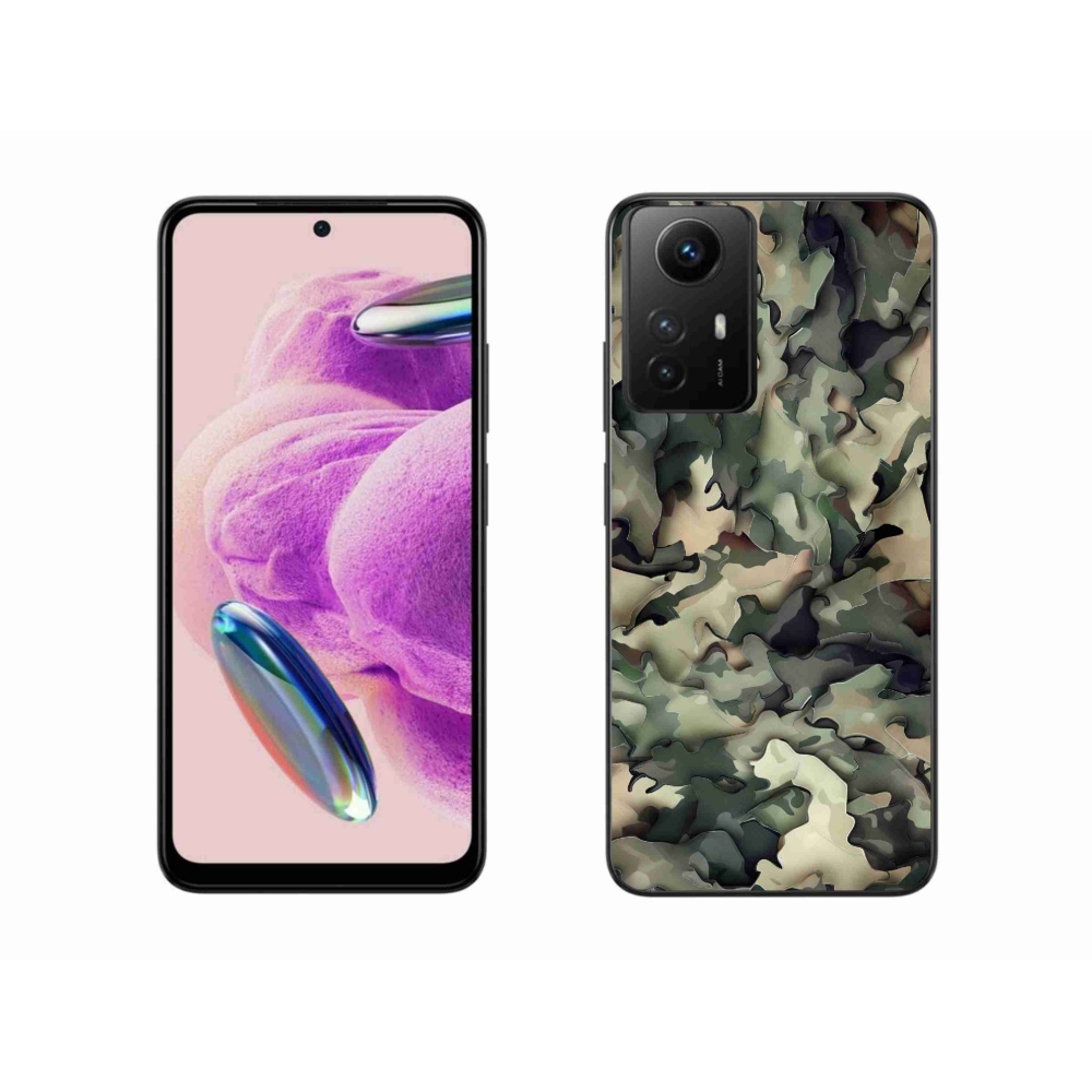 Gelový kryt mmCase na Xiaomi Redmi Note 12S - maskáčový vzor 9