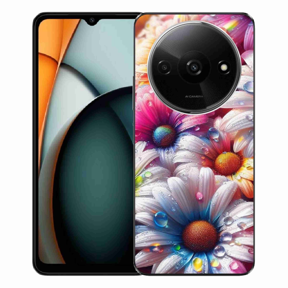 Gelový kryt mmCase na Xiaomi Redmi A3 - barevné kopretiny