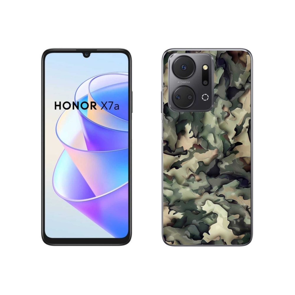 Gelový kryt mmCase na Honor X7a - maskáčový vzor 9
