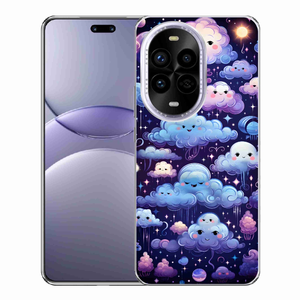 Gelový kryt mmCase na Huawei Nova 13 Pro 5G - mráčky