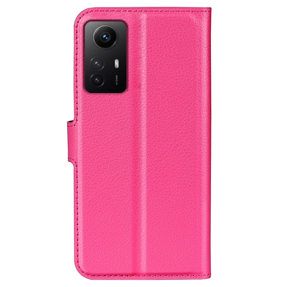 Litchi knížkové pouzdro na Xiaomi Redmi Note 12S - rose