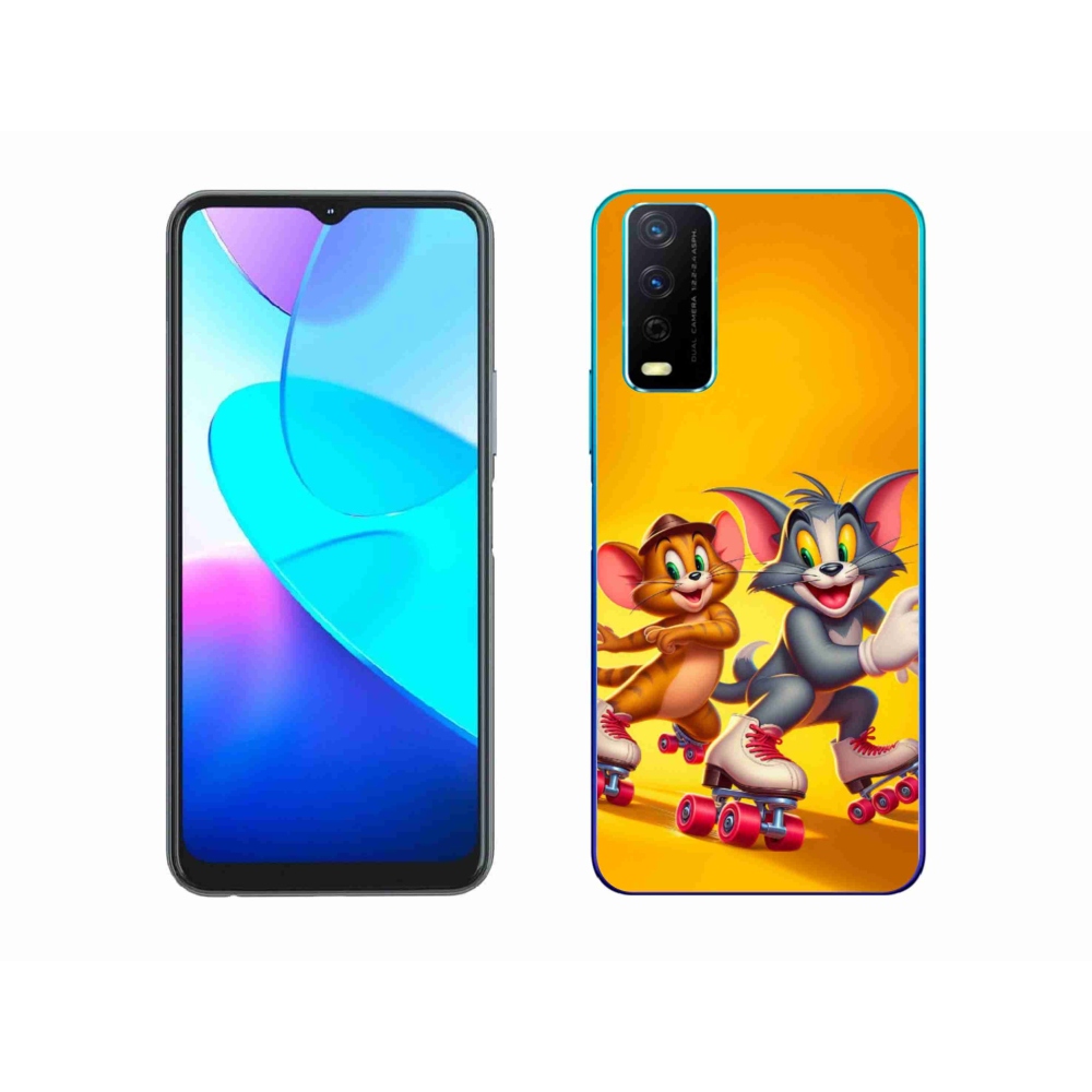 Gelový kryt mmCase na Vivo Y11s/Y20s - tom a jerry