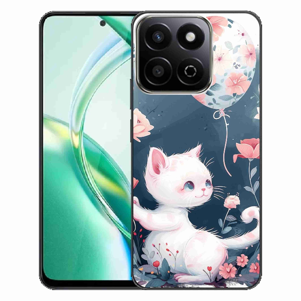Gelový kryt mmCase na Honor 200 Smart 5G - kotě s balónkem
