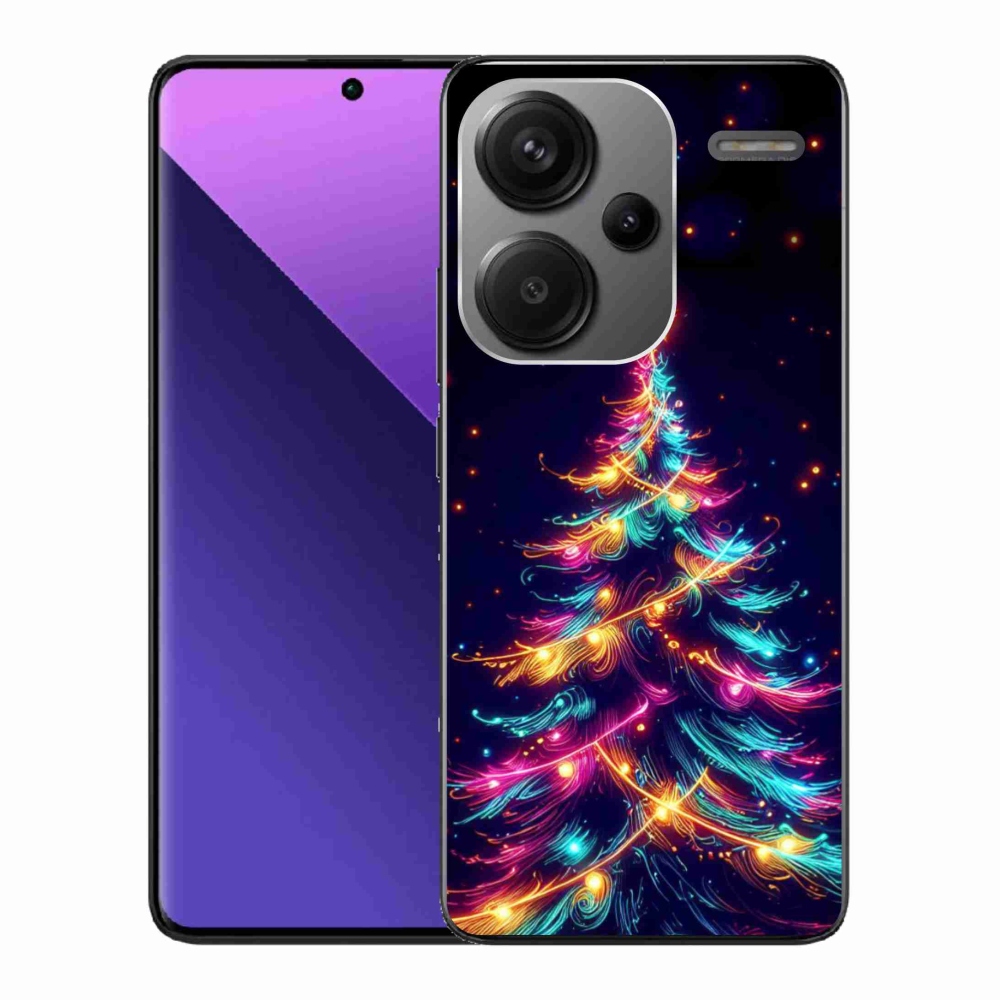 Gelový kryt mmCase na Xiaomi Redmi Note 13 Pro+ 5G - neonový vánoční stromek
