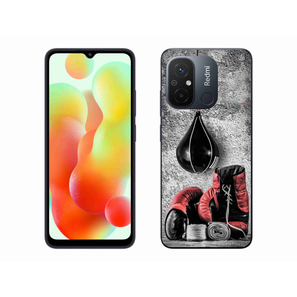Gelový kryt mmCase na Xiaomi Redmi 12C - boxovací pytel a rukavice