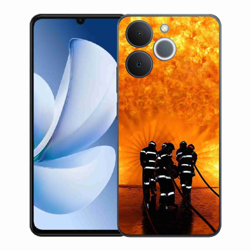 Gelový kryt mmCase na Realme Note 70T - požár