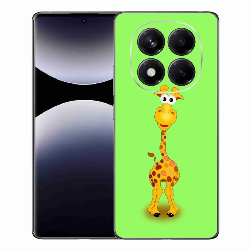 Gelový kryt mmCase na Xiaomi Redmi Note 14 Pro - kreslená žirafa