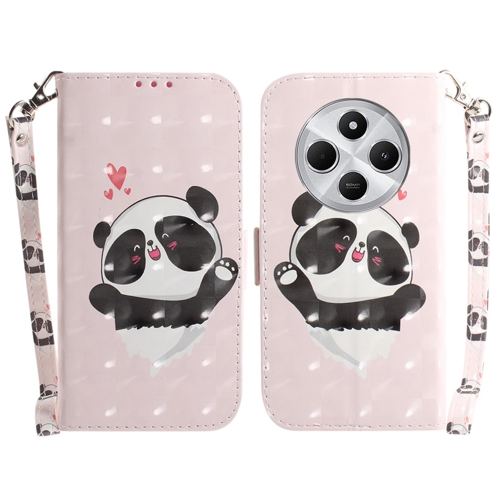 Patty knížkové pouzdro na Xiaomi Redmi 14C/Poco C75 - roztomilá panda