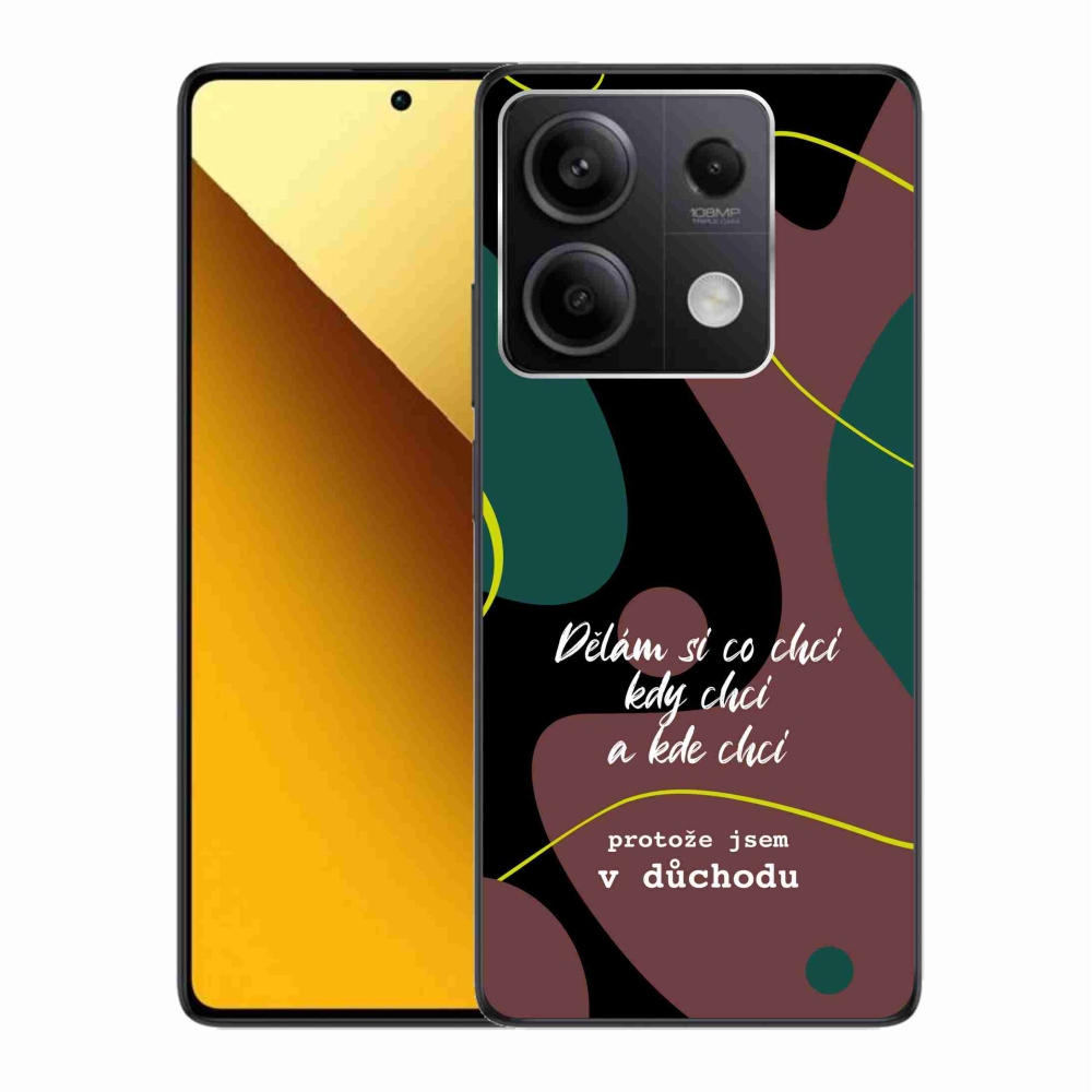 Gelový kryt mmCase na Xiaomi Redmi Note 13 5G - vtipný text 10 černé pozadí