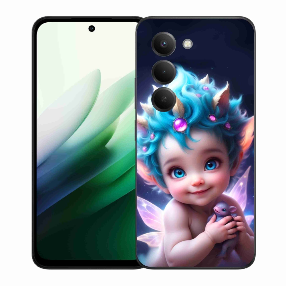 Gelový kryt mmCase na Xiaomi Redmi 15 5G (169mm) - dítě s motýlími křídly