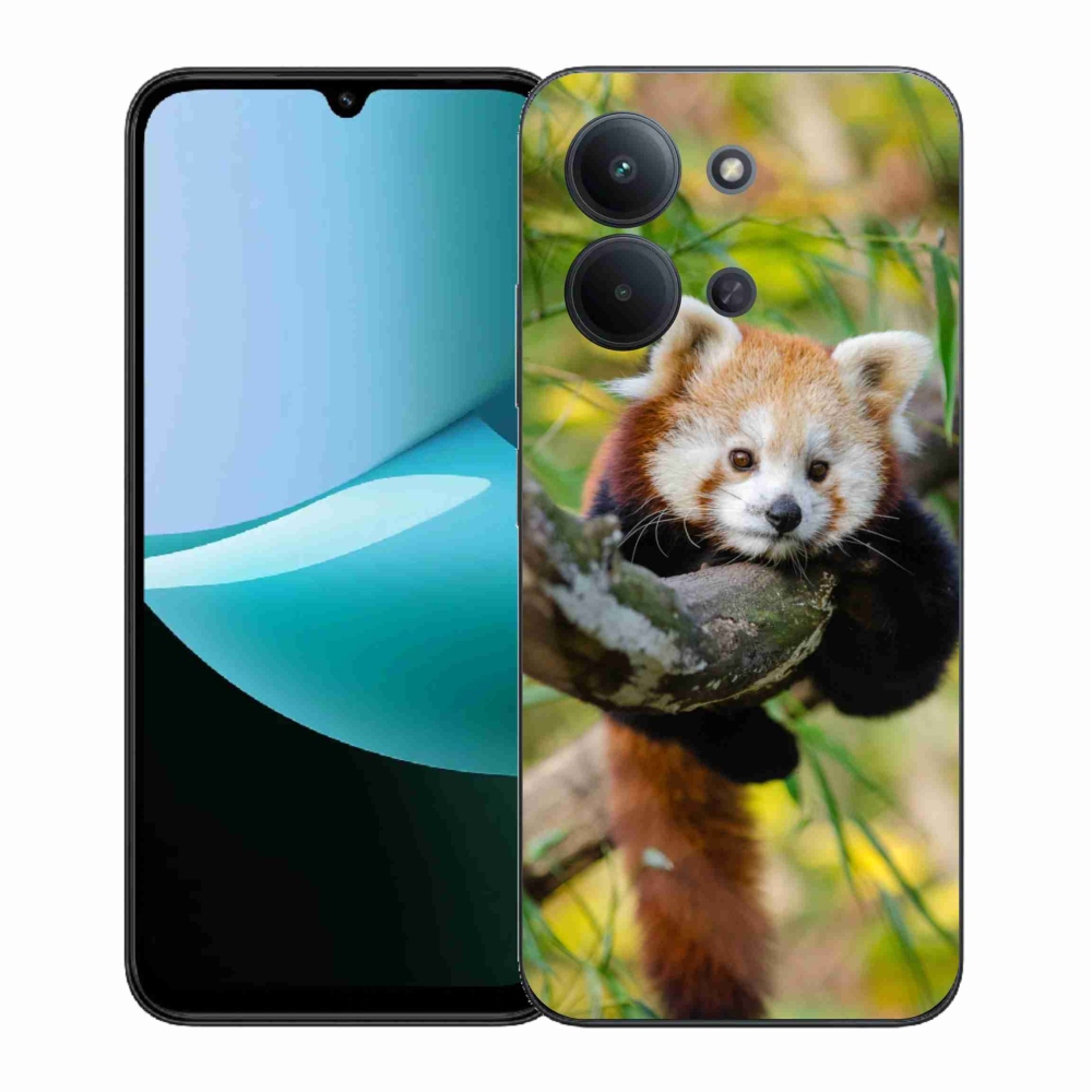 Gelový kryt mmCase na Xiaomi Redmi 15C 4G (171mm)/Poco C85 4G (171mm) - panda červená