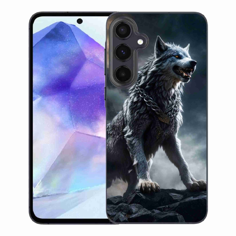 Gelový kryt mmCase na Samsung Galaxy A55 5G - vlk 1