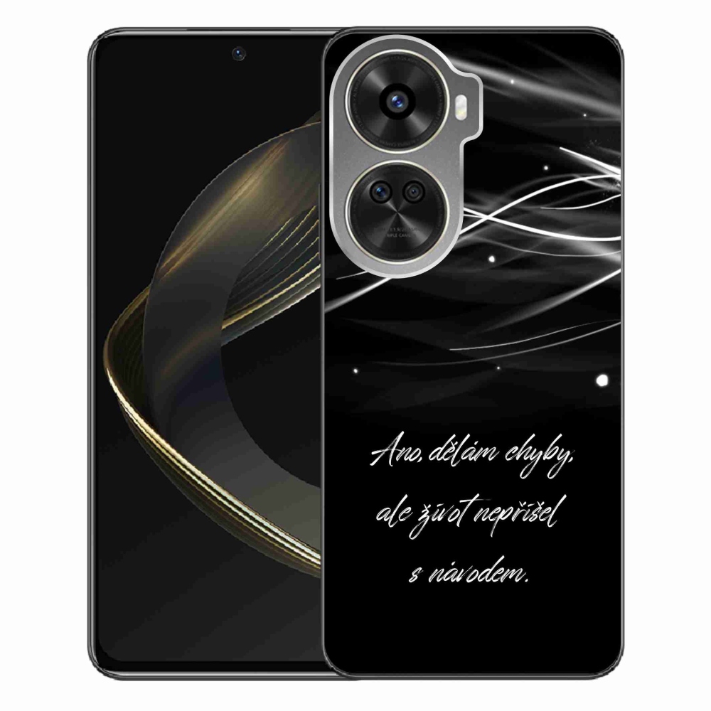 Gelový kryt mmCase na Huawei Nova 12 SE - citát černé pozadí
