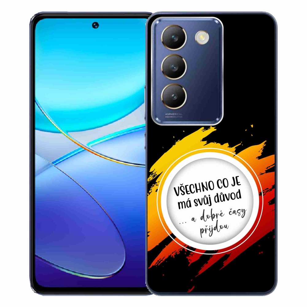 Gelový kryt mmCase na Vivo V40 SE 4G/5G - citát 3 černé pozadí