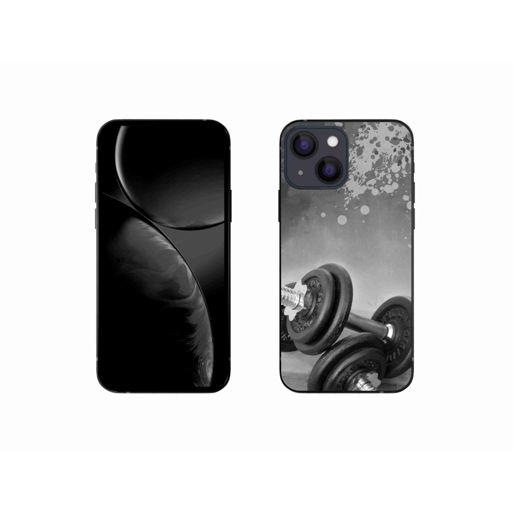 Gelový kryt mmCase na iPhone 13 mini 5.4 - činky 1