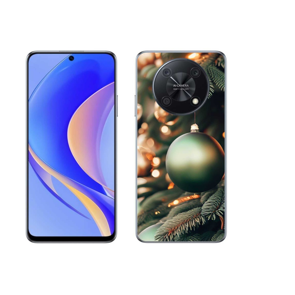 Gelový kryt mmCase na Huawei Nova Y90 - vánoční ozdoby 1
