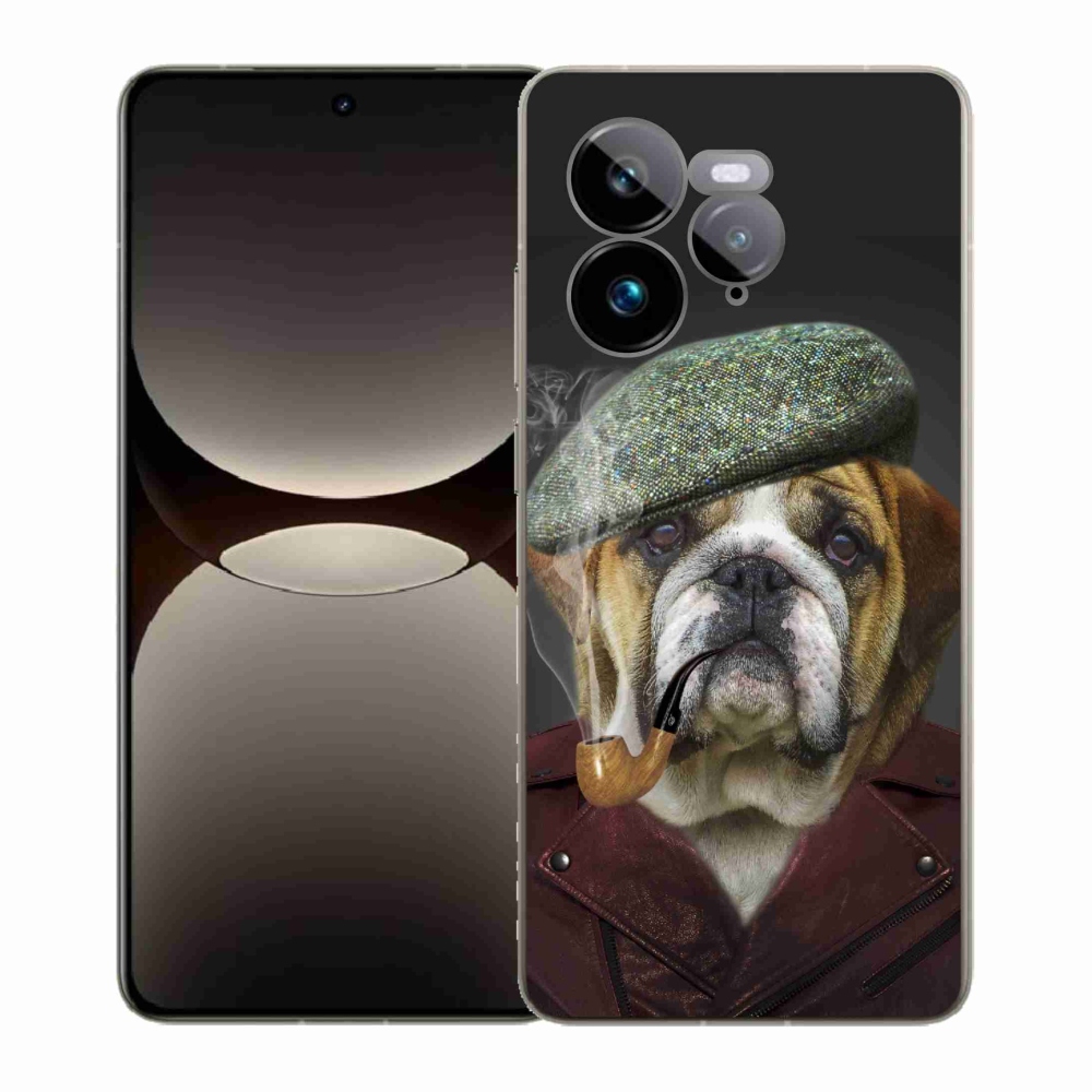 Gelový kryt mmCase na Realme GT 7 Pro 5G - pes s fajfkou