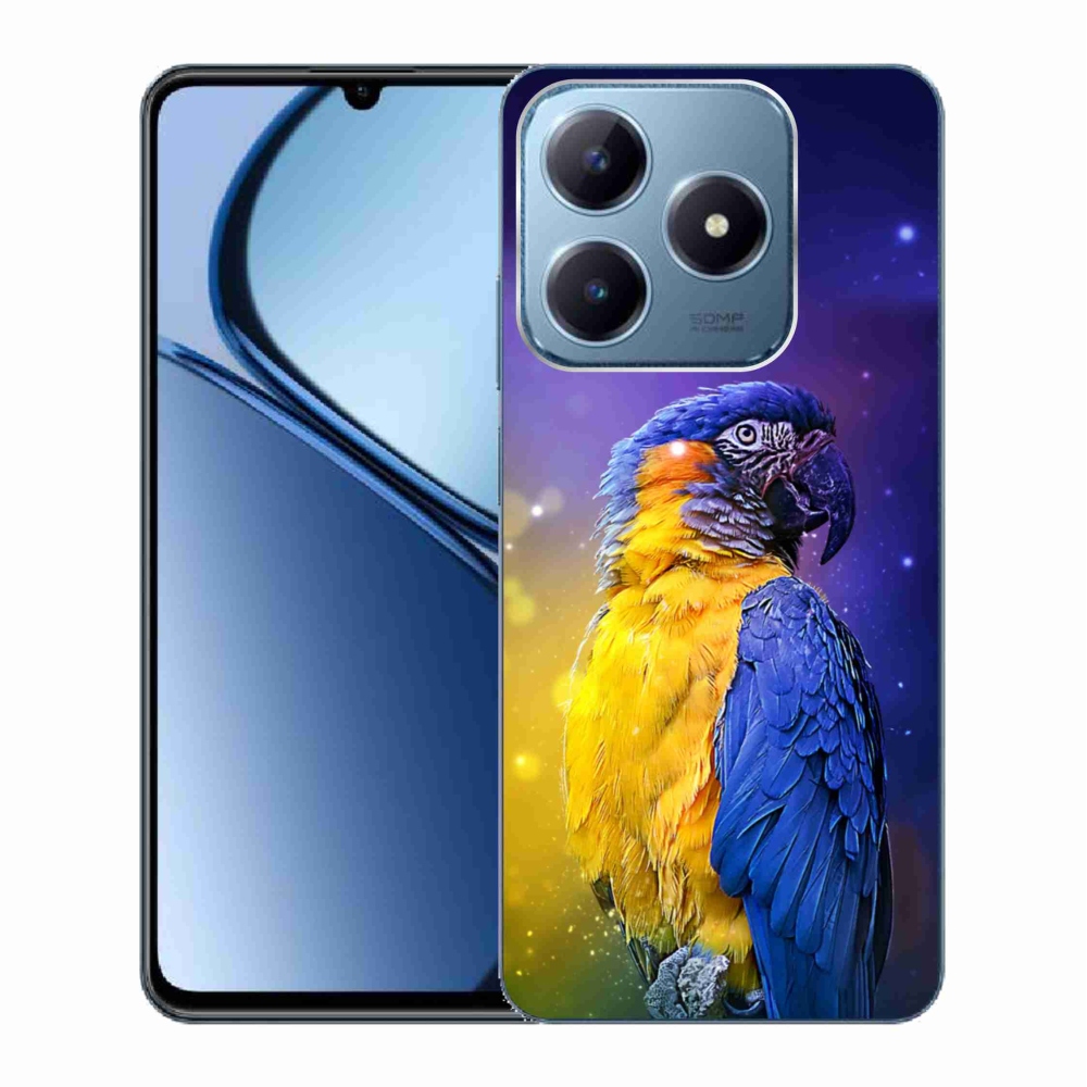 Gelový obal mmCase na Realme C63 - papoušek ara 1