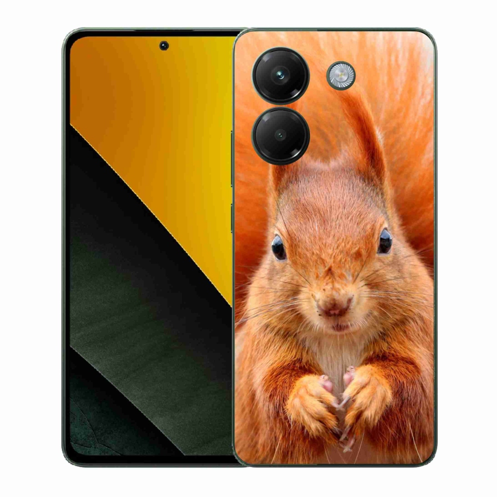 Gelový kryt mmCase na Xiaomi Poco M7 Pro 5G - veverka
